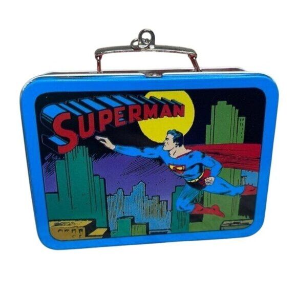 Superman Lunch Box Ornament Hallmark 1998 - Picture 2 of 5